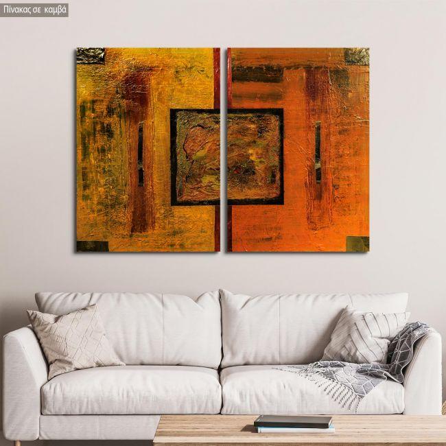 Canvas print Squared, two panels