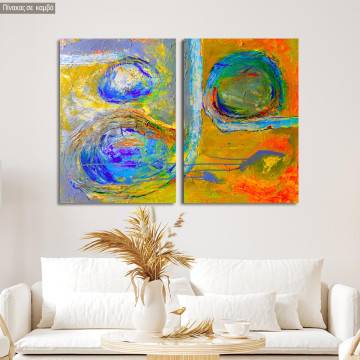 Canvas print Abstract patterns V, two panels