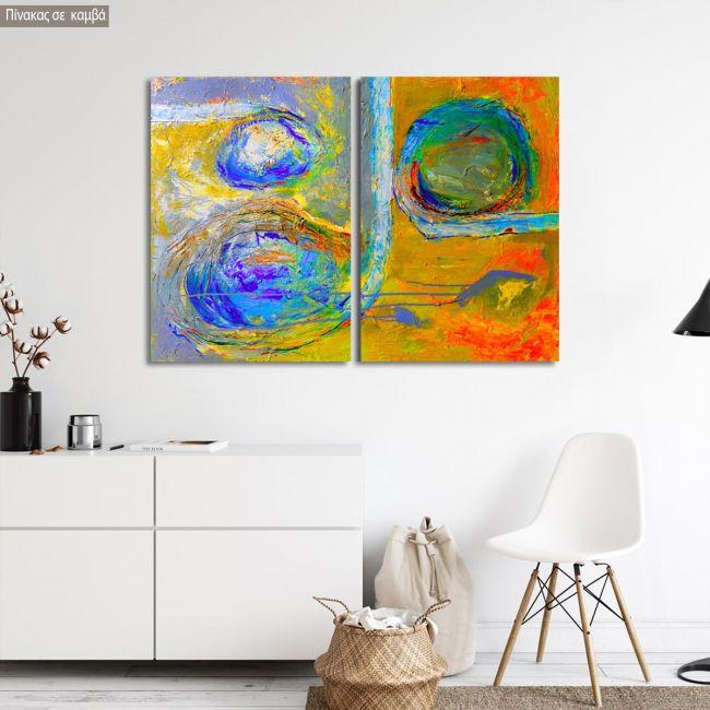 Canvas print Abstract patterns V, two panels