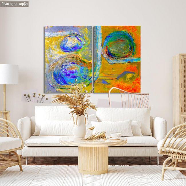 Canvas print Abstract patterns V, two panels