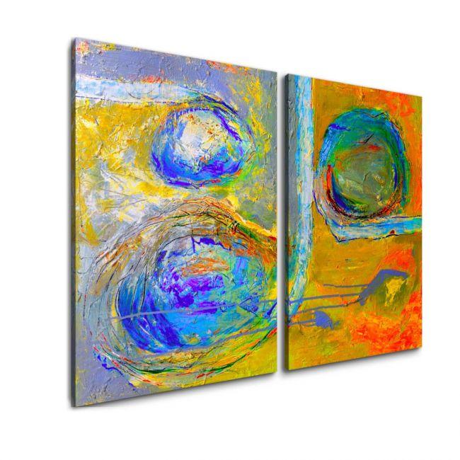 Canvas print Abstract patterns V, two panels