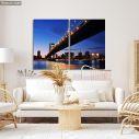 Πίνακας σε καμβά Manhattan bridge, δίπτυχος