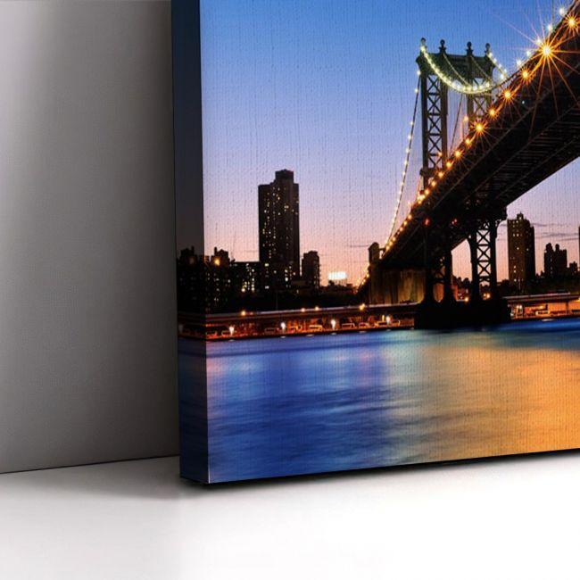 Canvas print Manhattan bridge, two panels