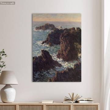 Canvas print Rocks at Belle-Île, Monet C.