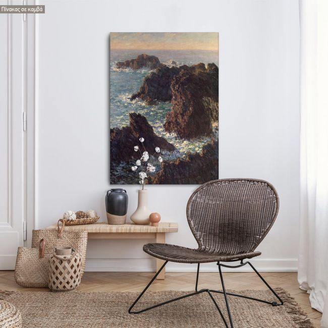 Πίνακας ζωγραφικής Rocks at Belle-Île, Monet C, insta
