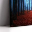 Πίνακας σε καμβά Autumnal foggy forest I, δίπτυχος