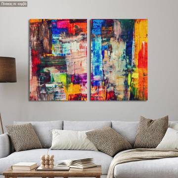 Canvas print Abstract patterns VI, two panels