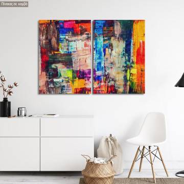 Canvas print Abstract patterns VI, two panels 2