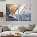 Canvas print Regatta, two panels