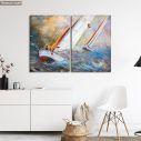 Canvas print Regatta, two panels