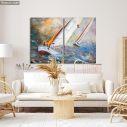 Canvas print Regatta, two panels