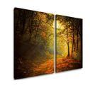 Canvas print Forest memories, two panels
