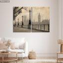 Canvas print Big Ben & parliament, two panels