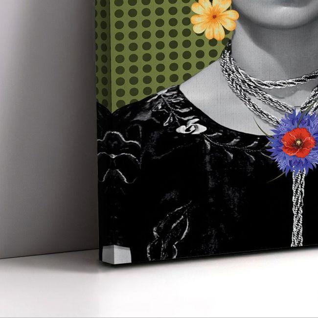 Canvas print Frida and poppies