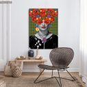 Canvas print Frida and poppies