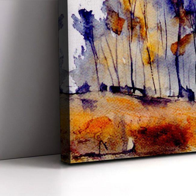 Canvas print Autumn clump, two panels