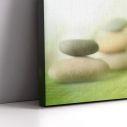 Πίνακας σε καμβά Stone piles green, δίπτυχος