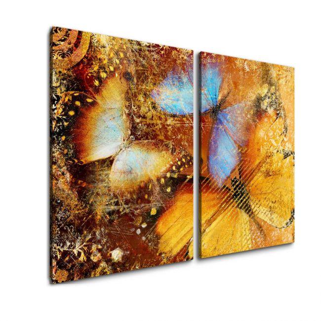 Canvas print Butterfly I artistic, two panels