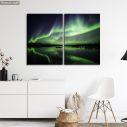 Canvas print Northern lights, two panels