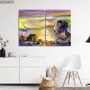Canvas print Sea landscape, two panels