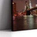 Πίνακας σε καμβά Brooklyn bridge lights, δίπτυχος