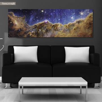 Canvas print Ring nebula, panoramic