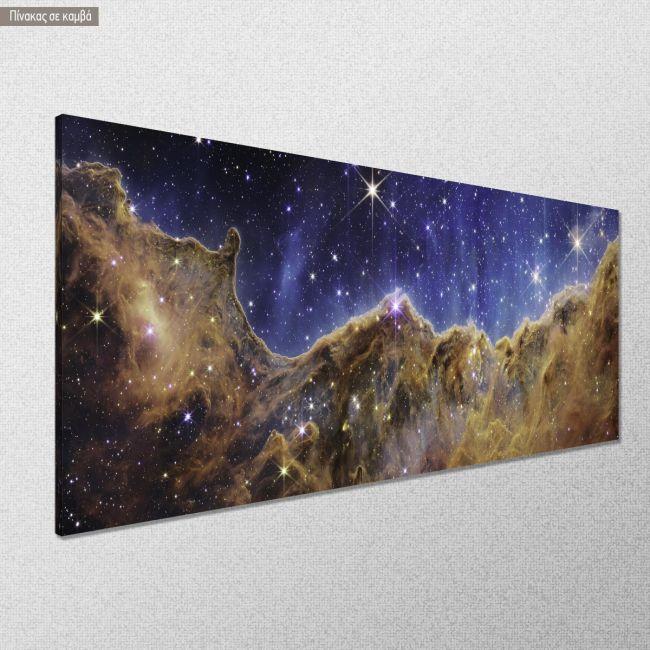 Canvas print Ring nebula, panoramic