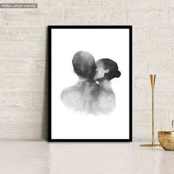 Kiss on cheek, poster