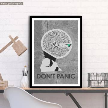 Don't panic, poster
