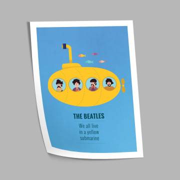 We all live in a yellow submarine, poster 2