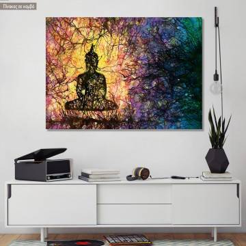Πίνακας σε καμβά Βούδας, Buddha art