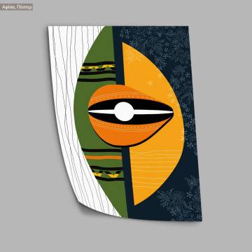 Abstract eye, κάδρο, μαύρη κορνίζα 2