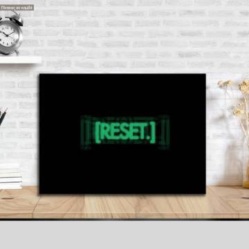 Reset, horizontal, poster