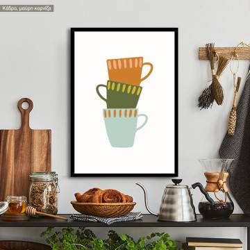 Stack of cups, poster