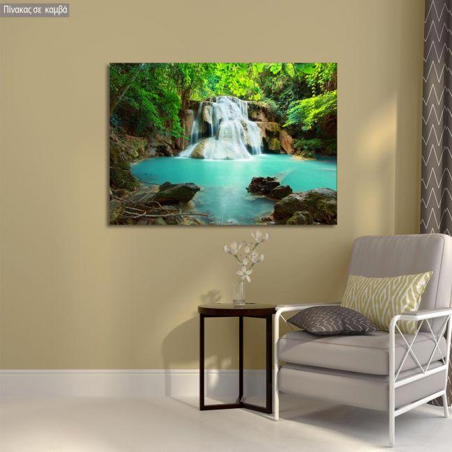 Canvas print Huay mae kamin waterfall