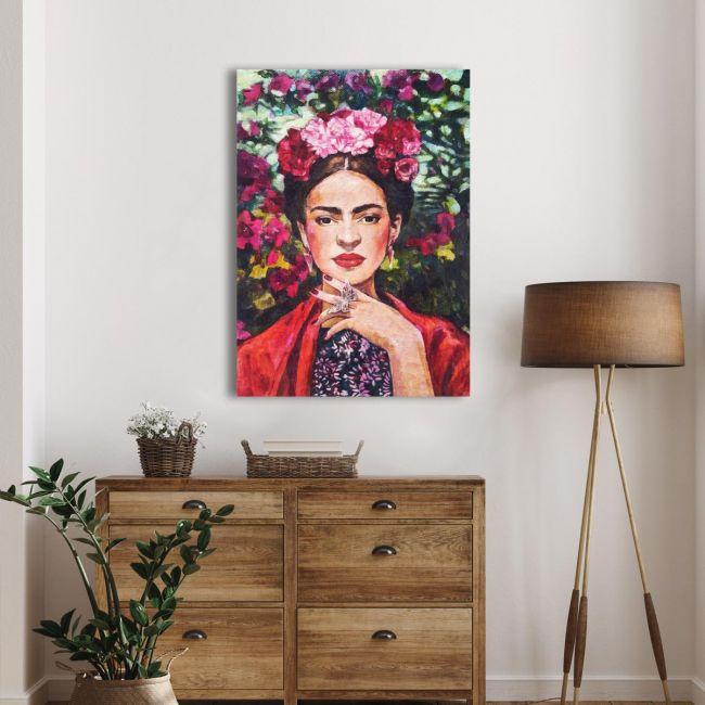 Canvas print Flowered Frida I