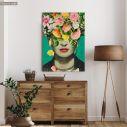 Canvas print Flowered Frida