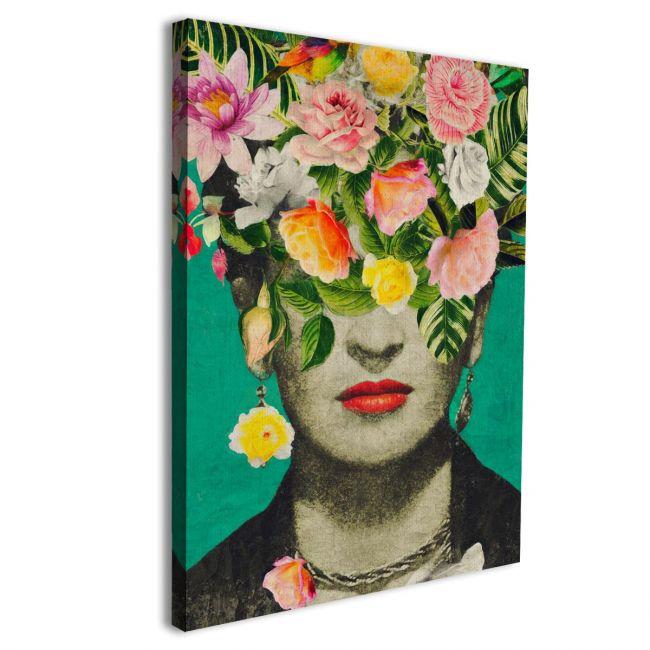 Πίνακας σε καμβά Flowered Frida