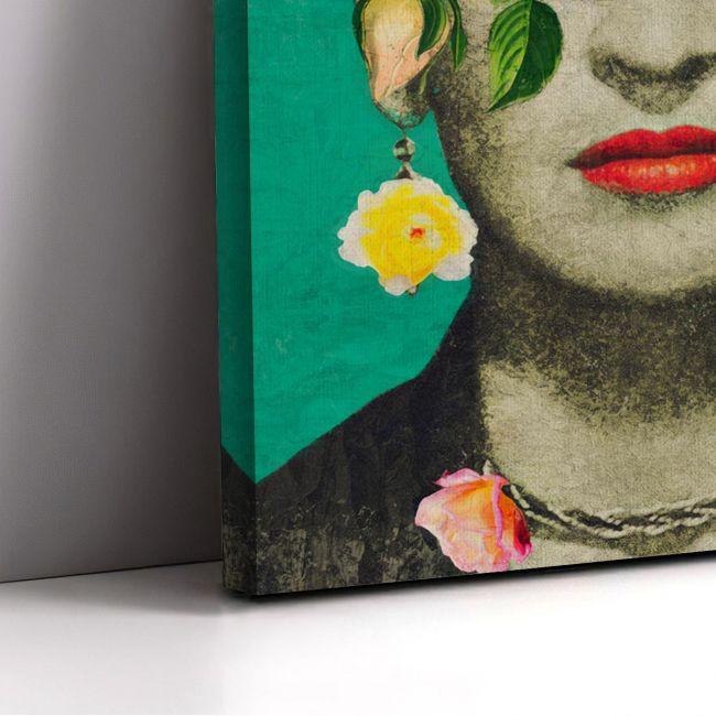 Canvas print Flowered Frida