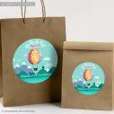 Party personalized sticker, Hot air balloon art I