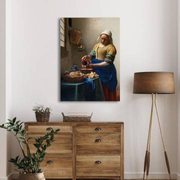 Canvas print The milk maid Vermeer J. Framed canvas View 1 2
