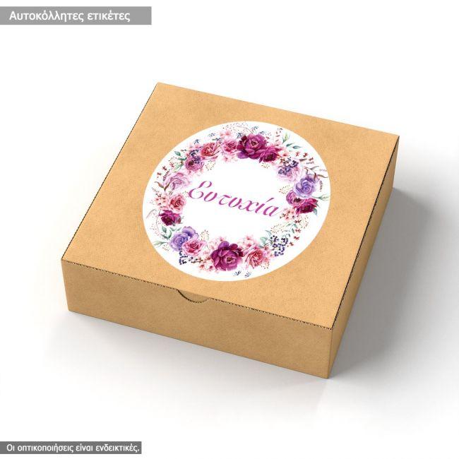 Sticker label Flowers wraith