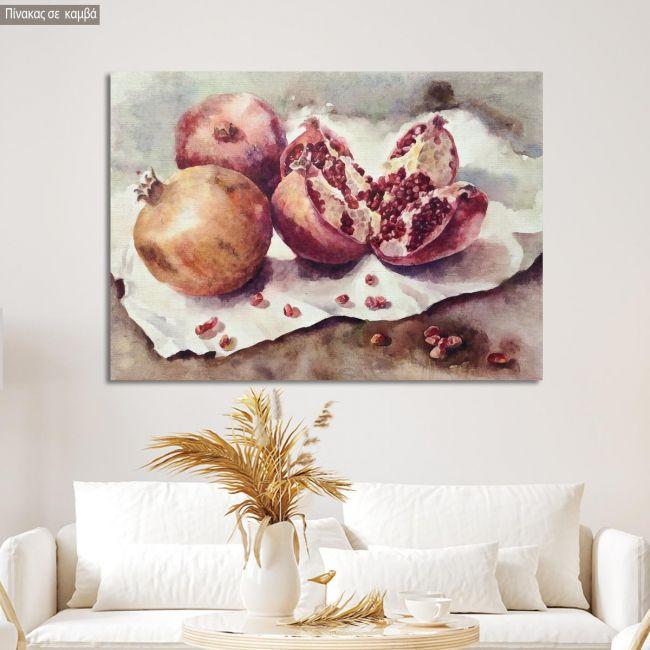Canvas print Pomegranate