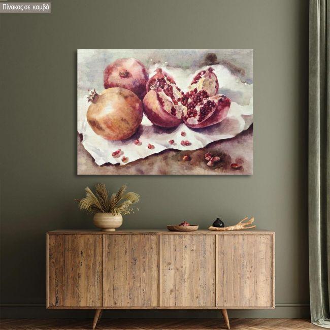 Canvas print Pomegranate