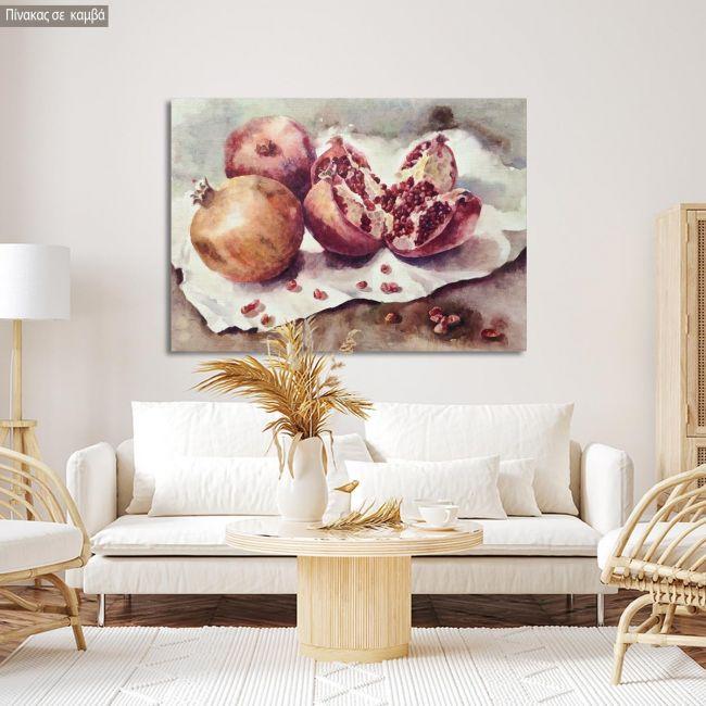 Canvas print Pomegranate