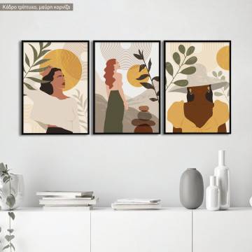 Boho Women Collection, three panels poster