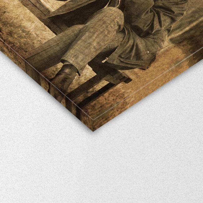 Canvas print Flirting @ bench