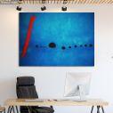 Canvas print Blue II reart, (original by J. Miro)