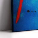 Canvas print Blue II reart, (original by J. Miro)
