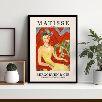 Αφίσα Έκθεσης Matisse, Michaela, κάδρο, μαύρη κορνίζα